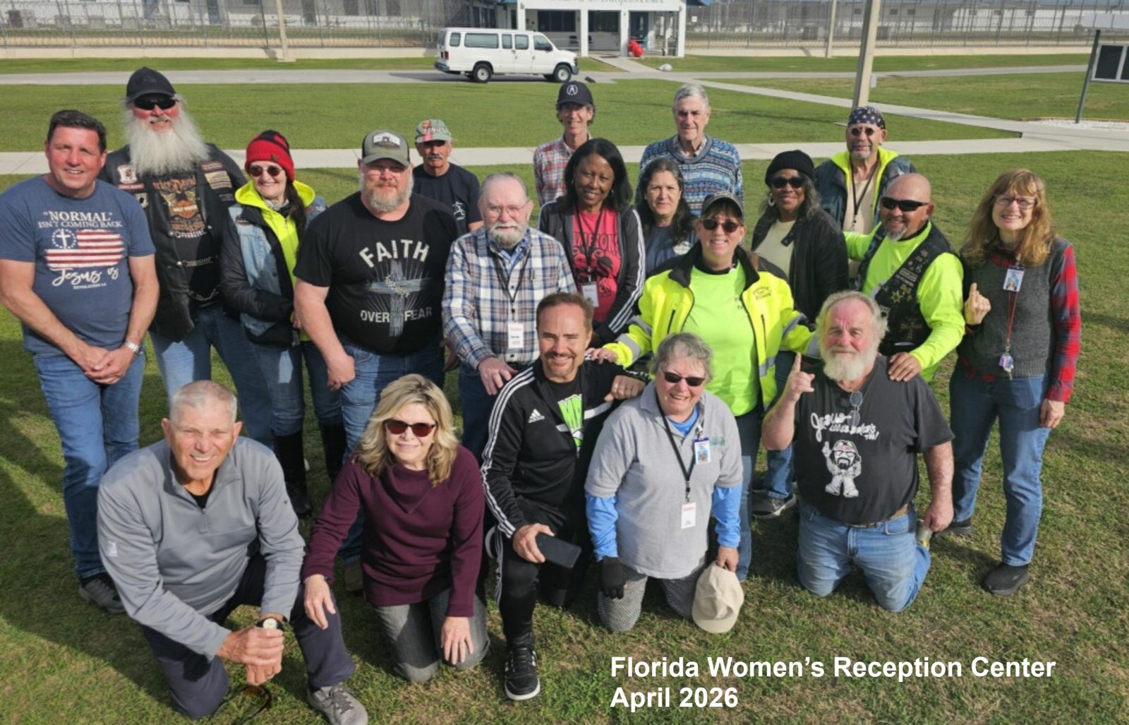 Crusade team at Florida Women's Reception Center, April 2026